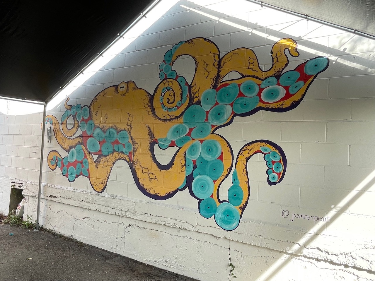 Murray the octopus mural, view 9.